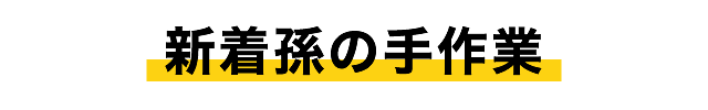 新着孫の手作業